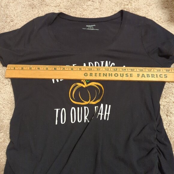 Motherhood Matern Size L Tee T-Shirt Expecting Halloween Fall Pumkin-lpb25 - Picture 6 of 10